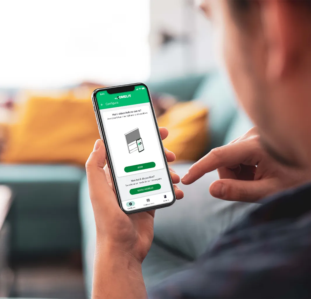 People Wi-Fi video doorbell setup via NFC